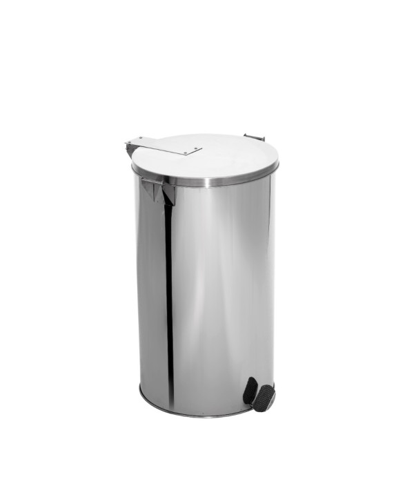 Lixeira Pedal e Alça 20L em Aço Inox 24x40