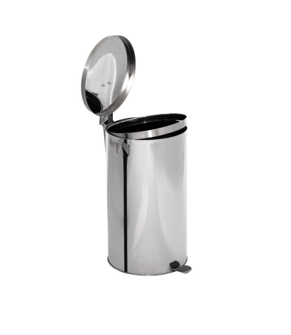 Lixeira Pedal e Alça 20L em Aço Inox 24x40