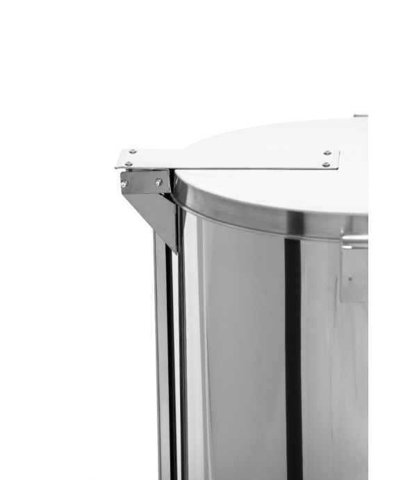 Lixeira Pedal e Alça 30L em Aço Inox 30x40