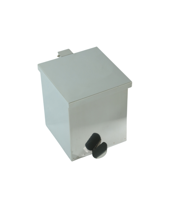 Lixeira Quadrada Pedal 15L de Aço Inox 24x30