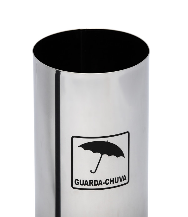 Porta guarda-chuvas de aço inox 24x70 30L